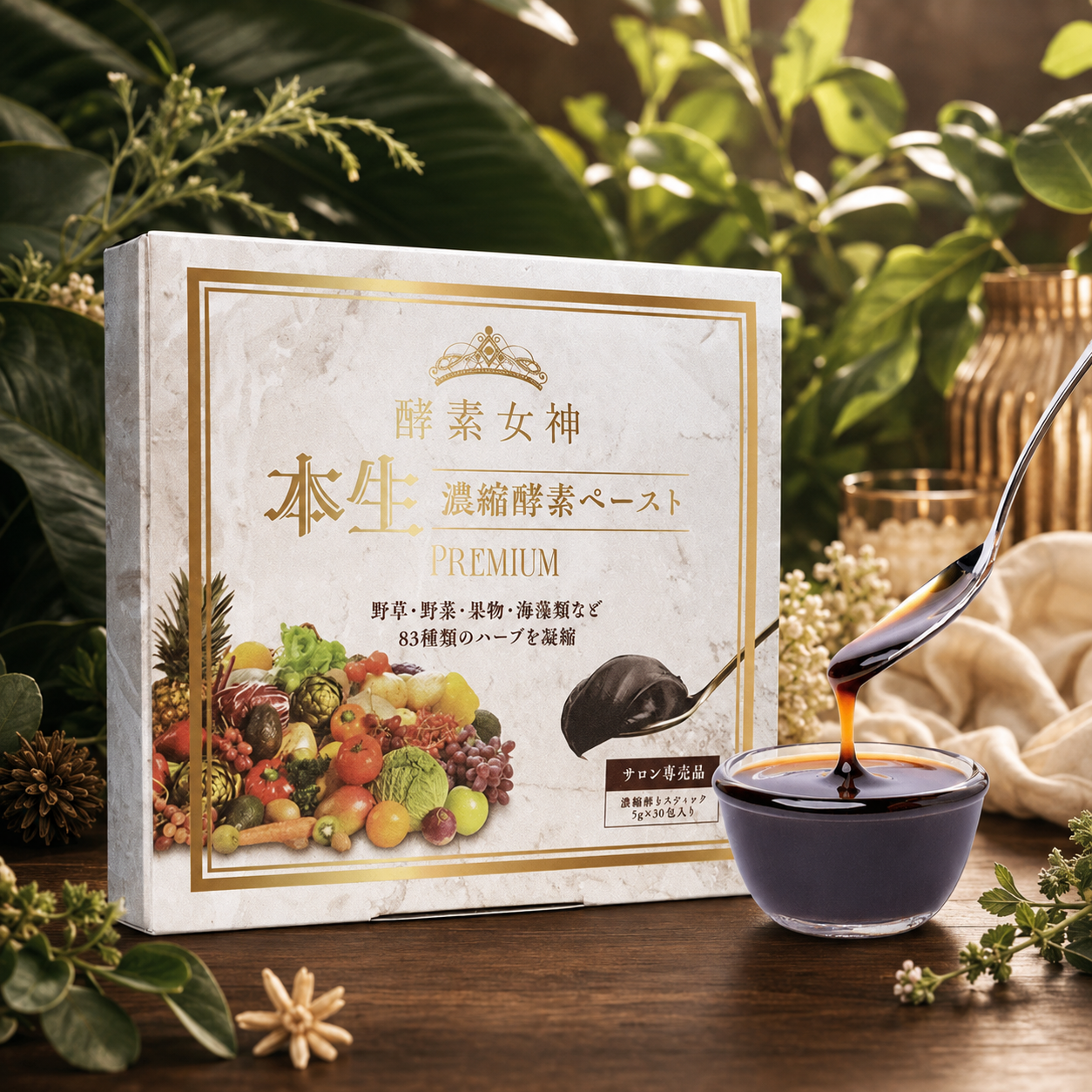 【サロン専売品】毎日の内側ケアに、本生濃縮酵素ペースト